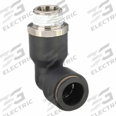LEGRIS Push-Fit Elbow Fitting: 16 mm OD x 1/2 in Pipe Size, Push-to-Connect x MBSPT - Nylon & Nickel-Plated Brass Tube Fittings