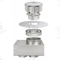 DAYTON Combustion Air Inlet Vent Kit: Compatible with Unit Heaters, 6 in Vent Dia, Surface, Steel (MPN 32V265). Key specifications — Product Type: Venting For Gas Heaters; Compatible with Product Type: Unit Heaters; Compatible Grainger Part Number: 32V263; Mounting Type: Surface; Includes: Sealant; Vent Type: Intake/Vent Concentric Y; Brand: DAYTON; Material: Steel.