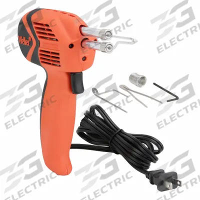 WELLER Soldering Gun Kit: 140 W, 900°F, Conical/Knife/Smoothing Tip - High Output Electric Soldering Guns