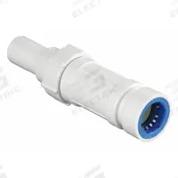 HYDRORAIN Slide Repair: 3/4" Push x 3/4" Spigot, ABS Plastic/PVC, 150 psi Max Working Pressure (MPN 07884). Key specifications — Connection: 3/4" Push x 3/4" Spigot; Material: ABS Plastic/PVC; Product Type: Slide Repair Coupling.