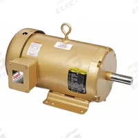 BALDOR General Purpose Motor: Rigid Base Mount, Totally Enclosed Fan Cooled, 7 1/2 hp, 3,450 RPM (MPN EM3616T). Key specifications — Brand: BALDOR; Nameplate Voltage @ 60 Hz: 208-230/460V AC; Full Load Current @ 60 Hz: 16.8/8.4 A; Nameplate RPM @ 60 Hz: 3,450 RPM; Motor Enclosure: TEFC.