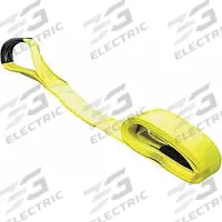 LIFT-ALL Vehicle Recovery Strap: 26 ft Overall Hook Size, 12 in Overall Wd, 26 ft Overall Lg, Yellow (MPN RS1812NGX26). Key specifications — Material: Nylon; Overall Hook Size: 26 ft; Attachment Style: Eye; Duty Capacity: Heavy Duty; Brand: LIFT-ALL; Equipment Color: Yellow; Number of Ply: 1-Ply.