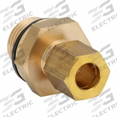 LEGRIS Compression Fitting Coupling: 3/8 in Pipe x 8 mm OD Fitting Size, BSPP x Compression - Standard Sleeve Brass Compression Fittings