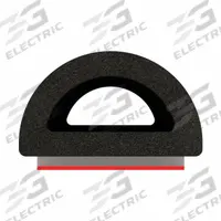 FAIRCHILD Seal: D-Shaped, Self-Adhesive Mounting, Std, EPDM, 50 ft Overall Lg, 3/8 in Overall Wd (MPN RS1009-50). Key specifications — Color: Black; Mounting Style: Self-Adhesive; Seal Shape: D-Shaped; Brand: FAIRCHILD; Material: EPDM; Adhesive Bond: Standard.