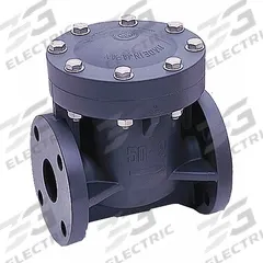 ASAHI Swing Check Valve: Swing, Inline Valve Body, 8 in Pipe Size, Flange x Flange, PVC, Std, EPDM (MPN 1201080). Key specifications — Brand: ASAHI.