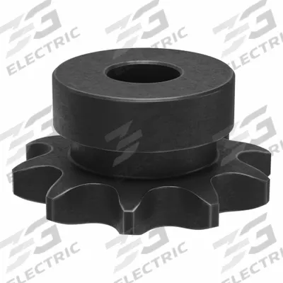 TRITAN Sprocket: One-Sided Hub, For Single Strands, 40, 10 Teeth, 1.618 in Pitch Dia - Size 40 Plain-Bore Roller Chain Sprockets