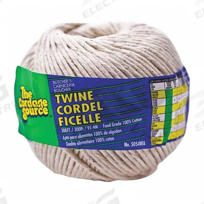 APPROVED VENDOR Twine: Twisted, 20 lb Working Load Limit, Spool, 5/64 in Dia - Light-Duty Twine