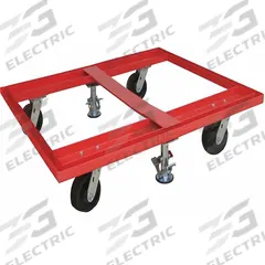 APPROVED VENDOR Pallet Dolly: 3,600 lb, Red, (4) Swivel with Floor Lock, Plastic, Tilt Not Included (MPN 48J089). Key specifications — Caster/Roller Configuration: (4) Swivel with Floor Lock; Brand: APPROVED VENDOR; Color: Red.