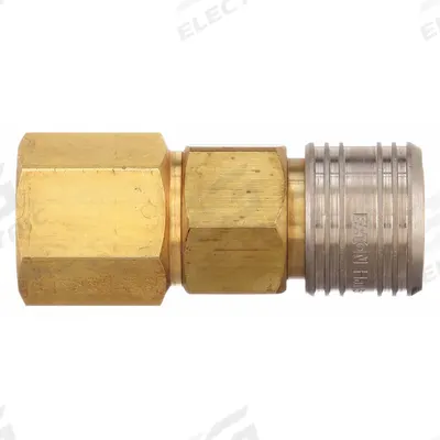 WEATHERHEAD Quick Connect Hose Coupling: 1/2 in Body Size, 3/4 in Hose Fitting Size - Universal Interchange Brass Quick-Connect Air Coupling Bodies