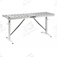APPROVED VENDOR Material Support Table: 23 5/8 in Roller Wd, 24 in Overall Wd, 26 1/2 in Min. Ht (MPN HRT-90). Key specifications — Brand: APPROVED VENDOR; Stand Material: Steel; Color: White; Overall Length: 5 ft 6 in.