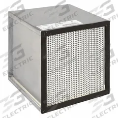 GRAINGER HEPA Air Filter: 12 in x 12 in x 12 in, 99.99% Filter Efficiency, Downstream Face (MPN 2DXN6). Key specifications — Brand: GRAINGER; Frame or Header Material: Galvanized Steel.