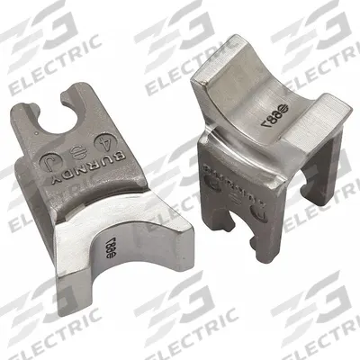 BURNDY Upper and Lower Crimping Die: 2 to 4 AWG Aluminum Lug, YDS-RL/YDS-RLY, 2 Sizes - Burndy Replacement Crimping Dies