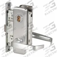 BEST Door Lockset: Office Lever Locksets, Chrome, ADA Compliant, Interchangeable Core (MPN 45H7A15J626LHRB). Key specifications — attr1024149: Not Ligature-Resistant; attr1011488: BEST; attr1024446: F04; attr1011524: No Message; attr1011506: 40H Escutcheon; attr1011485: Yes; attr1059461: Satin Chromium-Plated : Stainless Steel.