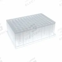 MTC BIO Well Plate: Non-Sterile, 96 Wells, 1 mL, 7.83 mm Dia, RNase/DNase Free, Round, Polystyrene (MPN DP1100-RD-9I-N). Key specifications — Brand: MTC BIO; Body Color: Colorless; RNase/DNase Free: Yes; Well Shape: Round; Material: Polystyrene.