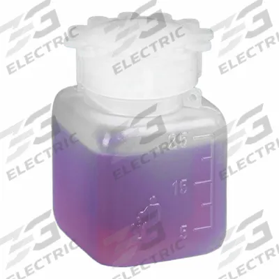 GLOBE SCIENTIFIC Laboratory Bottle: 25 mL, HDPE, Natural, Square, Translucent - HDPE Rectangular Lab Bottles