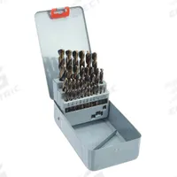 APPROVED VENDOR Jobber Length Drill Bit Set: 29 Pc, 1/16" to 1/2" by 64ths, 135° Split Point (MPN 5UDP2). Key specifications — attr1236168: Metal Index.