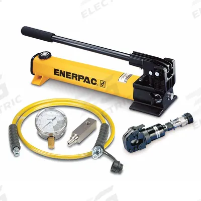 ENERPAC Hydraulic Cutterhead Set: Hand Pump, Guillotine Head, 10,000 psi, STC - Cable Cutter Kits