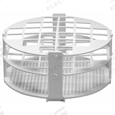 SP SCIENCEWARE Tube Rack: 2 3/4 in Overall Ht, Polypropylene, White, (24) Places, 24 Compartments - Lab Storage Racks