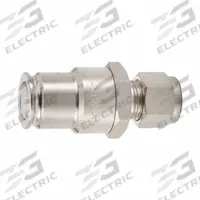 PARKER Nose Piece Assembly Coupling: 3/8 in, Female Thread, 3/8" Thread Size, Stainless Steel (MPN NSS-372-6MA-D). Key specifications — Connection Type: Panel Mount; Body Material: Stainless Steel; Brand: PARKER; Temperature Range: -70° to 250°F; Thread Size: 3/8".