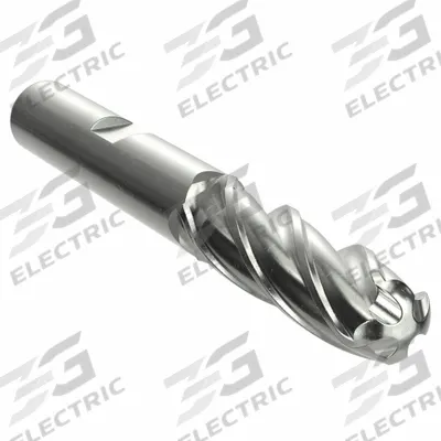 YG-1 Ball End Mill: Cobalt, 4 Flute, 3/16" Mill Dia, 1/2" LOC, 2-3/8" OAL (MPN 43293) - General Purpose Cobalt Ball End Mills