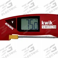 ATKINS Digital Thermometer: -40°F to 500°F /-40°C to 260°C, ±0.5°F @ -40 to 212°F, 0.1°F (MPN 94100). Key specifications — Brand: ATKINS; Accuracy: ±0.5 °F @ -40 to 212 °F.