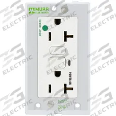 MURRELEKTRONIK Socket Insert: (2) NEMA 5-20 GFCI, 125 V AC Socket Volt Rating, 51 mm x 88 mm (MPN 4000-68000-3280000). Key specifications — Brand: MURRELEKTRONIK; Socket Configuration: (2) NEMA 5-20 GFCI; Insert Design: Power Insert.