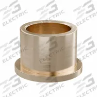 Flanged Sleeve Bearing: Bronze, SAE 841, 25 mm Bore, 32 mm OD, 25 mm Lg, -35°F to 300°F, 5 PK (MPN FFM2532-25B). Key specifications — System of Measurement: Metric; Material Grade: SAE 841; Flange Type: Flanged; Brand: OILITE.