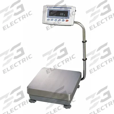 A&D WEIGHING Industrial Bench Scale: 13 5/8 in x 15 1/4 in, IP65, Column-Mounted - Bench Scales with Column-Mounted Indicator