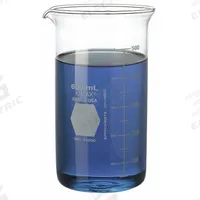 KIMBLE Beaker: 600 mL, 20.28 fl oz, A, Tall Form, Type I, Colorless, Borosilicate Glass (MPN 14030-600). Key specifications — USP Specification: Type I; Brand: KIMBLE; Color Coding: Colorless.