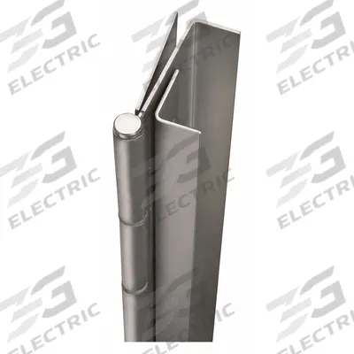 BEST Piano Hinge: Stainless Steel, 83 1/8 in Leaf Ht - Full Mortise-Mount Piano Hinges