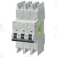 SIEMENS IEC Miniature Circuit Breaker: 1 A Amps, 125V DC, 10kA at 277/480V AC, Screw Clamp, D (MPN 5SJ43018HG42). Key specifications — DC Voltage Rating: 125V DC; Max. AIR Rating: 10kA at 277/480V AC; Terminal Connection: Screw Clamp; Brand: SIEMENS.