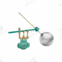 KECKLEY Float Valve Assembly: For Water Media, Angle Valve Body, Cylindrical, Horizontal Piping, Adj (MPN 277SG/IB). Key specifications — Body Material: Iron; Mounting: Horizontal Piping; Arm Adjustability: Adjustable; Brand: KECKLEY; Flow Rate: 61 gpm @ 1 psi; For Media: Water; Rod Thread: 5/16"-18; Valve Series: 77.