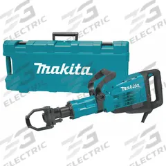 MAKITA Demolition Hammer Kit: Corded, Chipper, 1 1/8 in Hex, 25.7 ft-lb, 1,450 bpm, 38.2 lb Wt (MPN HM1307CB). Key specifications — attr113892: 120V AC; attr113880: Continuous; attr113860: MAKITA.