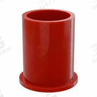 BUNTING BEARINGS Flanged Sleeve Bearing: PTFE, 1 1/4 in Bore, 1 1/2 in OD, 2 in Overall Lg, Red (MPN BJ4F202416). Key specifications — Brand: BUNTING BEARINGS; Color: Red.