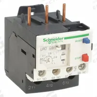 SCHNEIDER Overload Relay: Thermal Protection, 3 Poles, 1NO/1NC, Phase Loss Sensitivity, 0.63 A – 1 A (MPN LRD05). Key specifications — Brand: SCHNEIDER; Auxiliary Contact Form: 1NO/1NC; Compatible Contactor Series: TeSys Deca; Terminal Connection Type: Screw Clamp Terminals; Maximum Voltage Rating: 690V AC; Phase Loss Sensitivity: Yes; Thermal Units Required: None (Relay Includes Integrated Bimetallic Elements); Compatible Contactors: TeSys Deca (9 to 38 Amp Models).