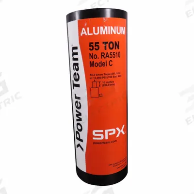 POWER TEAM Hydraulic Cylinder: Single Acting, 55 ton Nominal Capacity - Lightweight Rams