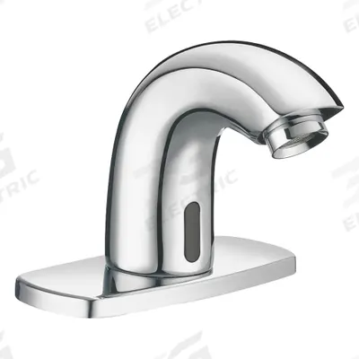 SLOAN Bathroom Sensor Faucet: SF, Brass, Chrome Finish, Single-Post, Battery - Single-Post Sensor Bathroom Faucets