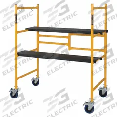 METALTECH Scaffold: Aluminum, 10 in to 3.8 ft, 39 in x 21.5 in, 500 lb Load Capacity (MPN I-IMCN). Key specifications — Brand: METALTECH; Height Adjustability: Fixed Height; Included Components: (4) Locking Pins.