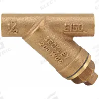 KECKLEY Y Strainer: 1/2 in, Sweat, Mesh, 0.034 in Screen Size, Bronze, Fiber, 3 3/8 in Ht (MPN 1/21SJY-BCM20M34-FTI-E). Key specifications — Brand: KECKLEY; Seal Material: Fiber; Manufacturer Part Number: 1/21SJY-BCM20M34-FTI-E; Screen Material: 304 Stainless Steel.