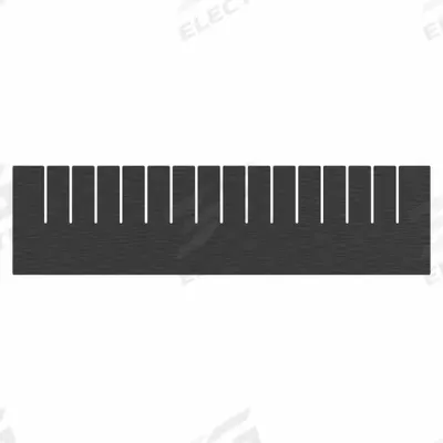 AKRO-MILS Divider: 20 1/2 in x 5 3/8 in, Black, For 14 7/8 in Bin Wd, Plastic - Standard Divider Box Dividers