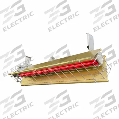 FOSTORIA Electric Infrared Heater: 1450 W Watt Output, 240V AC, 1 Phase, Hardwired - Indoor/Outdoor Suspended Infrared Radiant Electric Ceiling Heaters