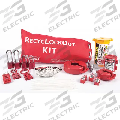 ZING Lockout/Tagout Kit: Electrical/Valve - Portable Electrical & Valve Lockout Kits