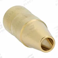 BERNARD Nozzle: Small Centerfire, 3/8 in, Tapered, 1/8 in Stickout, Brass (MPN NST-38XTB). Key specifications — Insulation Type: Self-Insulated; Duty Rating: Standard Duty; Nozzle to Tip Relationship: 1/8 in Stickout; For Contact Tip Series: Centerfire; Manufacturer Part Number: NST-38XTB; Brand: BERNARD.