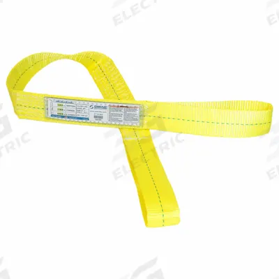 STREN-FLEX Web Sling: Type 3, Polyester, 6 ft Sling Lg, 10 in Eye Lg - High-Visibility Polyester Flat-Eye Web Slings
