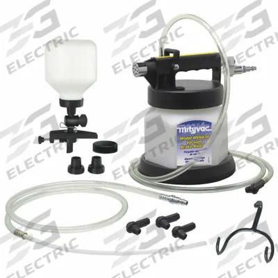 MITYVAC Brake Bleed Kit: Hydraulic, Brake Bleed Kit, Brake Fluid - Pneumatic-Powered Fluid Evacuators