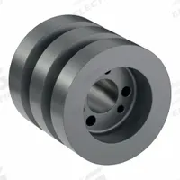 APPROVED VENDOR V-Belt Pulley: 3V220, 2 Groove, 2.2 in OD, Bushed Bore, JA, For 3V/3VX Belt Section (MPN 23V220JA). Key specifications — Pulley Industry Number: 3V220; Pitch Diameter: 2.2 in (3V); For Belt Section (broad, with similar types): 3V or 3VX.