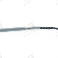 CHAINFLEX Control Cable: 16 AWG Conductor Size, 25 Conductors, PVC, 25 ft, Gray (MPN CF140US-15-25-25). Key specifications — Conductor Size: 16 AWG; Minimum Bend Radius Factor - Fixed: 7.5 x OD; Minimum Bend Radius Factor - Flexible: 8 x OD; Shielding: Shielded; Brand: CHAINFLEX.