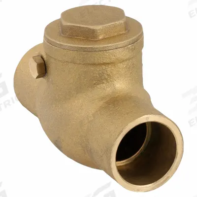 APPROVED VENDOR Swing Check Valve: Swing, Inline Valve Body, 3/4 in Pipe Size, Sweat x Sweat - Brass Inline Swing Check Valves