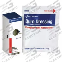 FIRST AID ONLY First Aid Kit: 4 in Dressing Lg, 4 in Dressing Wd, Sterile, Fastener Not Included (MPN FAE-7012). Key specifications — Water Resistance: Not Water Resistant; Unitized: Unitized; Standards: ANSI/ISEA Z308.1-2015; Manufacturer Part Number: FAE-7012; Package Type: Box; Product Type: Burn Dressing; Sterility: Sterile; Brand: FIRST AID ONLY.