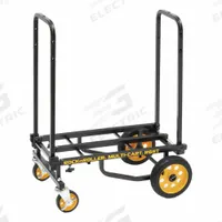ROCK N ROLLER Convertible Hand Truck: 500 lb as Hand Truck, Dual-Loop, Black/Yellow, Flat-Free Steel (MPN R6RT). Key specifications — attr1344968: Yellow; attr1344907: ROCK N ROLLER.